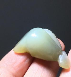 明代和田玉福瓜挂件